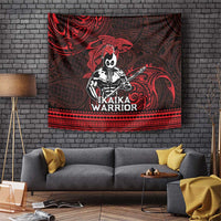Hawaii Ikaika Warrior Tapestry Hawaiian Tribal Tattoo DT04 Red - Polynesian Pride