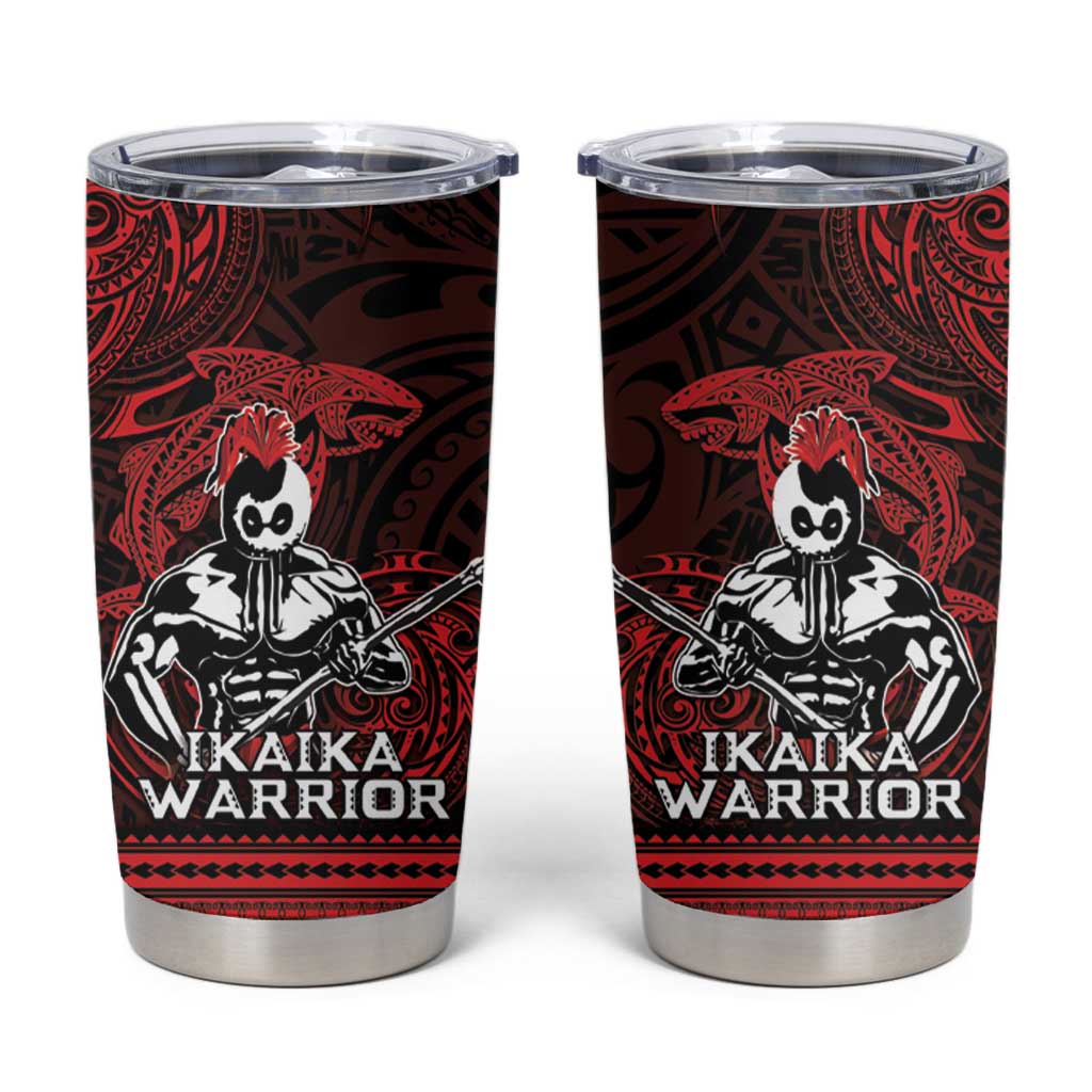 Hawaii Ikaika Warrior Tumbler Cup Hawaiian Tribal Tattoo