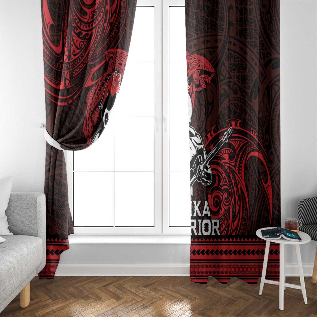 Hawaii Ikaika Warrior Window Curtain Hawaiian Tribal Tattoo DT04 - Polynesian Pride