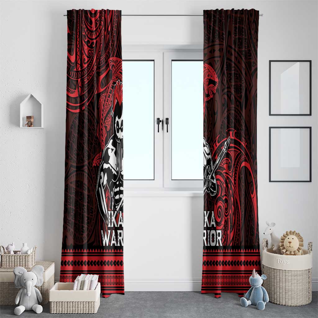 Hawaii Ikaika Warrior Window Curtain Hawaiian Tribal Tattoo DT04 - Polynesian Pride