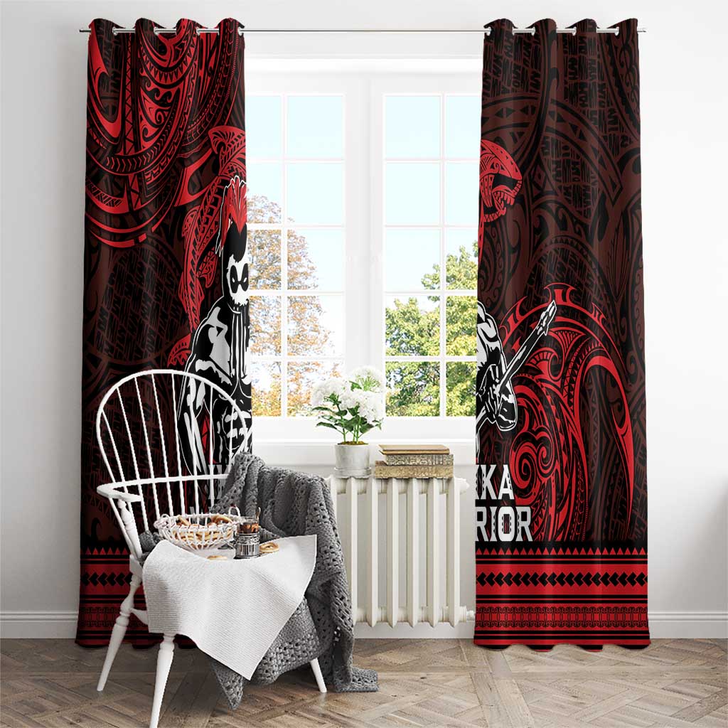 Hawaii Ikaika Warrior Window Curtain Hawaiian Tribal Tattoo DT04 - Polynesian Pride