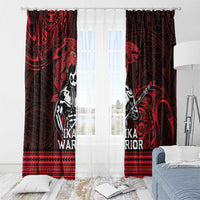 Hawaii Ikaika Warrior Window Curtain Hawaiian Tribal Tattoo DT04 - Polynesian Pride