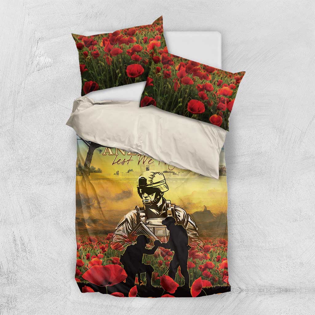 New Zealand ANZAC Day Bedding Set The Ode Remembrance And Poppy