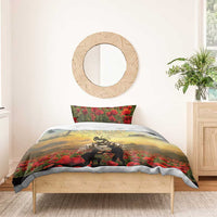 New Zealand ANZAC Day Bedding Set The Ode Remembrance And Poppy