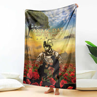 New Zealand ANZAC Day Blanket The Ode Remembrance And Poppy