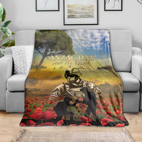 New Zealand ANZAC Day Blanket The Ode Remembrance And Poppy
