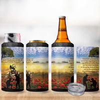 New Zealand ANZAC Day 4 in 1 Can Cooler Tumbler The Ode Remembrance And Poppy DT04 - Polynesian Pride