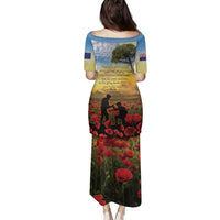 New Zealand ANZAC Day Family Matching Puletasi and Hawaiian Shirt The Ode Remembrance And Poppy