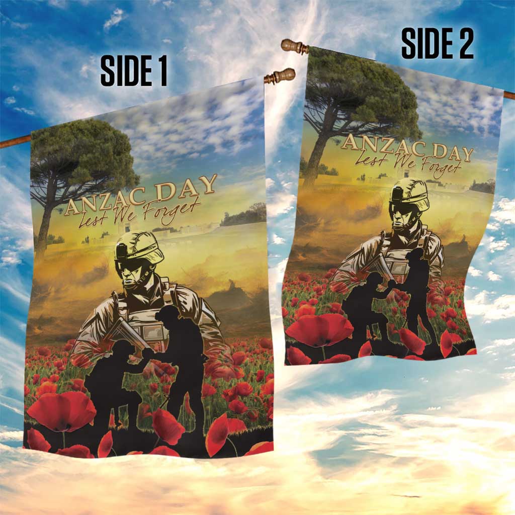 New Zealand ANZAC Day Garden Flag The Ode Remembrance And Poppy