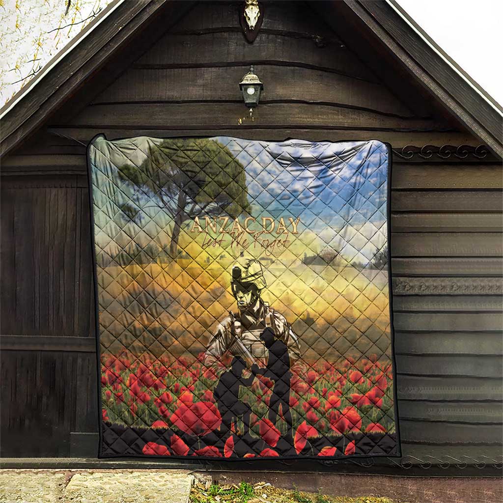 New Zealand ANZAC Day Quilt The Ode Remembrance And Poppy