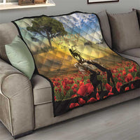 New Zealand ANZAC Day Quilt The Ode Remembrance And Poppy