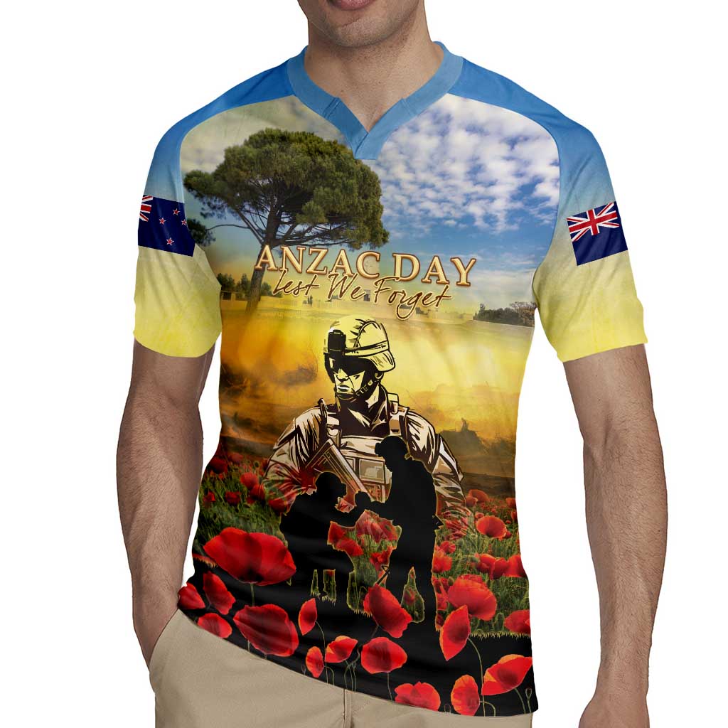 New Zealand ANZAC Day Rugby Jersey The Ode Remembrance And Poppy DT04 - Polynesian Pride