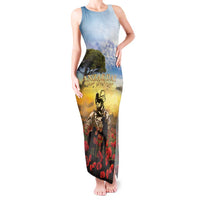 New Zealand ANZAC Day Tank Maxi Dress The Ode Remembrance And Poppy