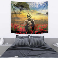 New Zealand ANZAC Day Tapestry The Ode Remembrance And Poppy