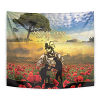 New Zealand ANZAC Day Tapestry The Ode Remembrance And Poppy