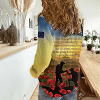 New Zealand ANZAC Day Women Casual Shirt The Ode Remembrance And Poppy DT04 - Polynesian Pride