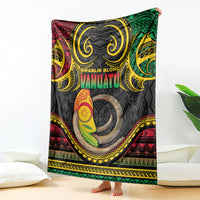 Vanuatu Language Week Blanket Boar Tusk Warrior Tribal Floral Pattern