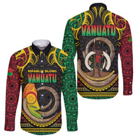 Vanuatu Language Week Family Matching Mermaid Dress and Hawaiian Shirt Boar Tusk Warrior Tribal Floral Pattern