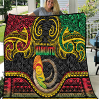 Vanuatu Language Week Quilt Boar Tusk Warrior Tribal Floral Pattern