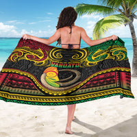 Vanuatu Language Week Sarong Boar Tusk Warrior Tribal Floral Pattern