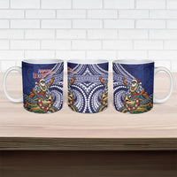 Samoa Christmas Ceramic Mug Santa Riding Sea Turtle DT05 - Polynesian Pride
