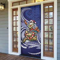 Samoa Christmas Door Cover Santa Riding Sea Turtle DT05 - Polynesian Pride