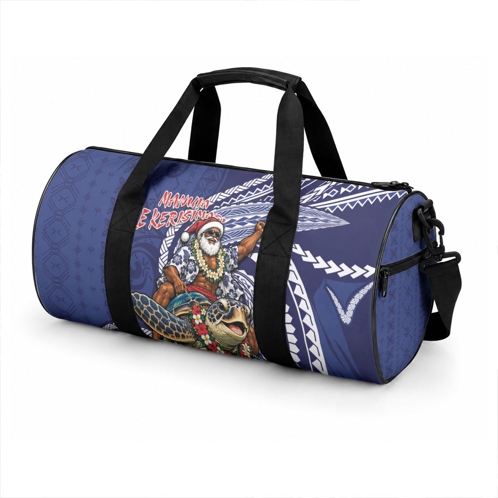 Samoa Christmas Duffle Bag Santa Riding Sea Turtle DT05 - Polynesian Pride