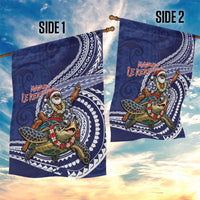 Samoa Christmas Garden Flag Santa Riding Sea Turtle DT05 - Polynesian Pride