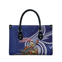 Samoa Christmas Leather Bag Santa Riding Sea Turtle DT05 - Polynesian Pride