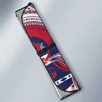 American Samoa Christmas Auto Sun Shade Santa Riding Bald Eagle DT05 - Polynesian Pride