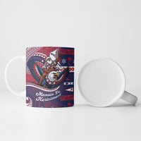 American Samoa Christmas Ceramic Mug Santa Riding Bald Eagle DT05 - Polynesian Pride