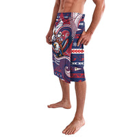 American Samoa Christmas Lavalava Santa Riding Bald Eagle DT05 - Polynesian Pride