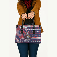 American Samoa Christmas Leather Bag Santa Riding Bald Eagle DT05 - Polynesian Pride