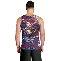 American Samoa Christmas Men Tank Top Santa Riding Bald Eagle DT05 - Polynesian Pride
