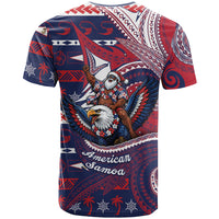 American Samoa Christmas T Shirt Santa Riding Bald Eagle DT05 - Polynesian Pride