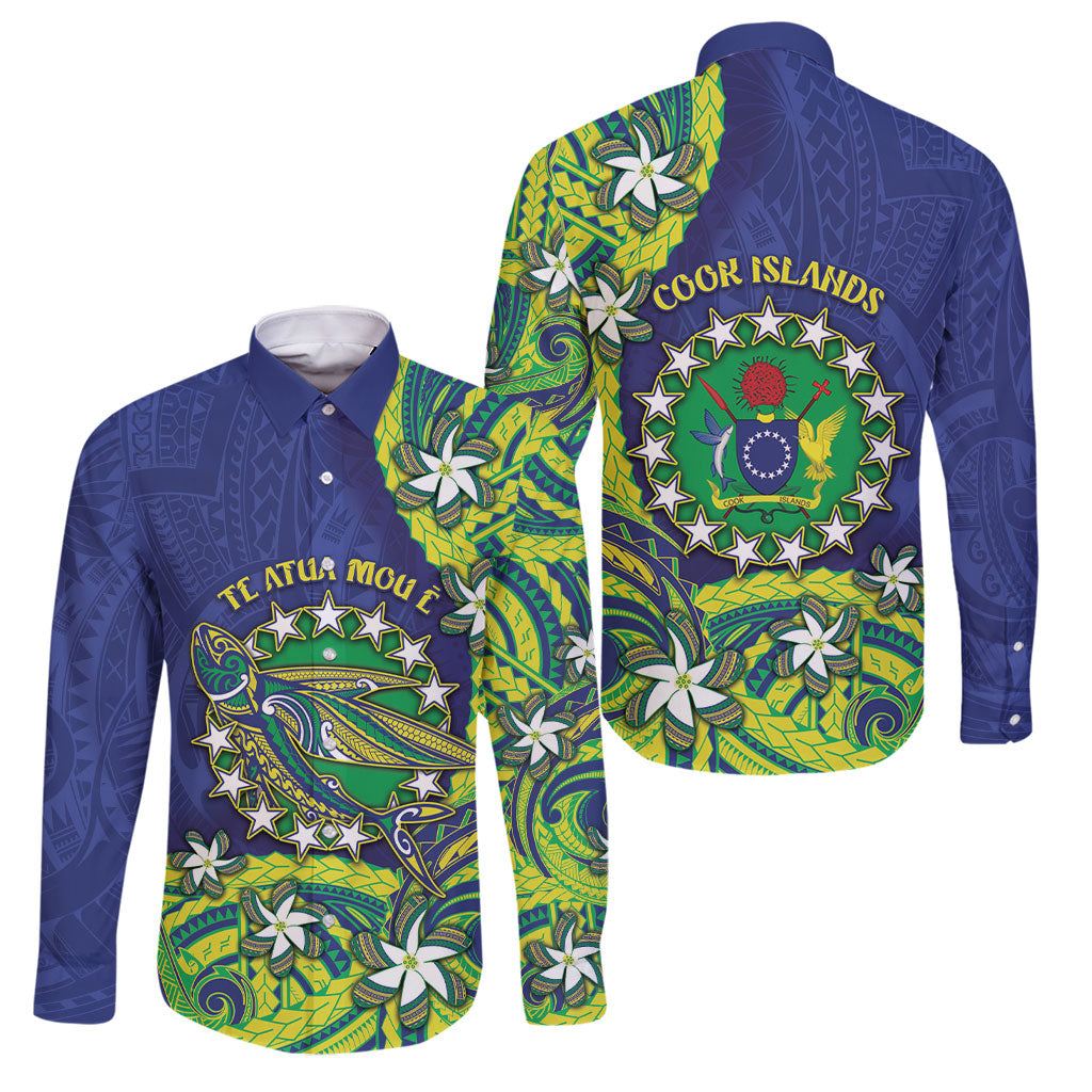 Cook Islands Language Week Family Matching Short Sleeve Bodycon Dress and Hawaiian Shirt Flying Fish 15 Stars Tribal Patterns