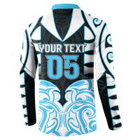 Custom Aotearoa Ngati Kahungunu Button Sweatshirt New Zealand Traditional Maori Pattern