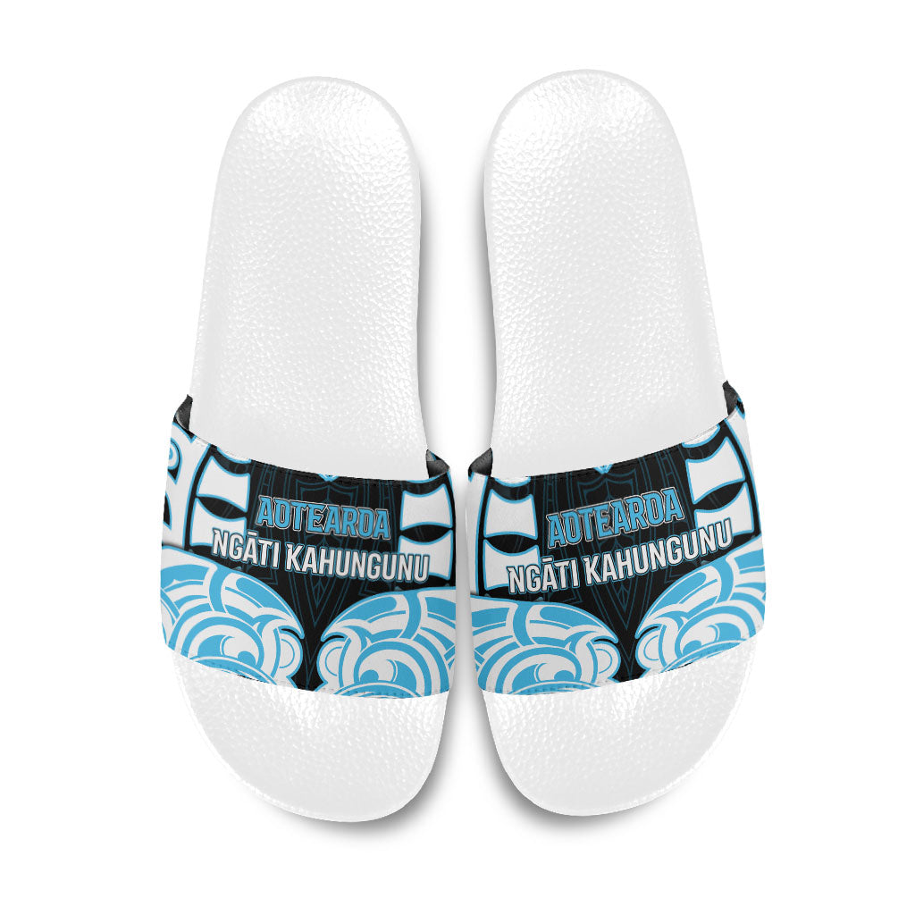 Aotearoa Ngati Kahungunu Slide Sandals New Zealand Traditional Maori Pattern