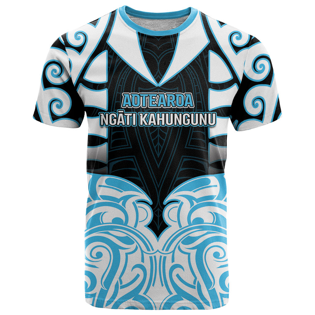 Custom Aotearoa Ngati Kahungunu T Shirt New Zealand Traditional Maori Pattern