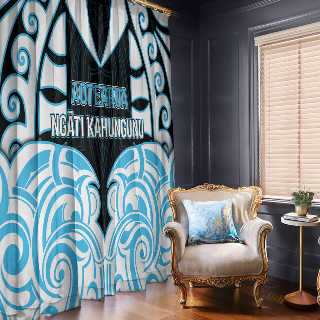 Aotearoa Ngati Kahungunu Window Curtain New Zealand Traditional Maori Pattern