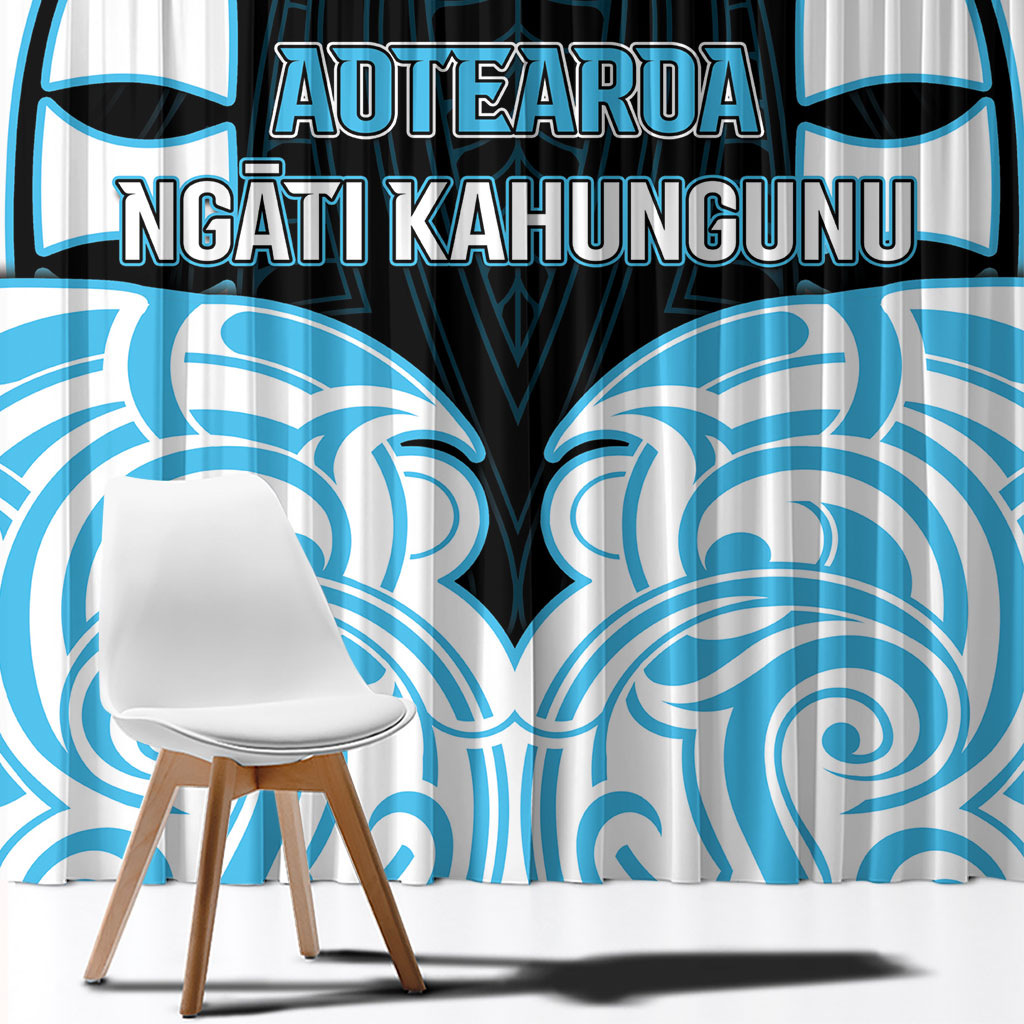 Aotearoa Ngati Kahungunu Window Curtain New Zealand Traditional Maori Pattern