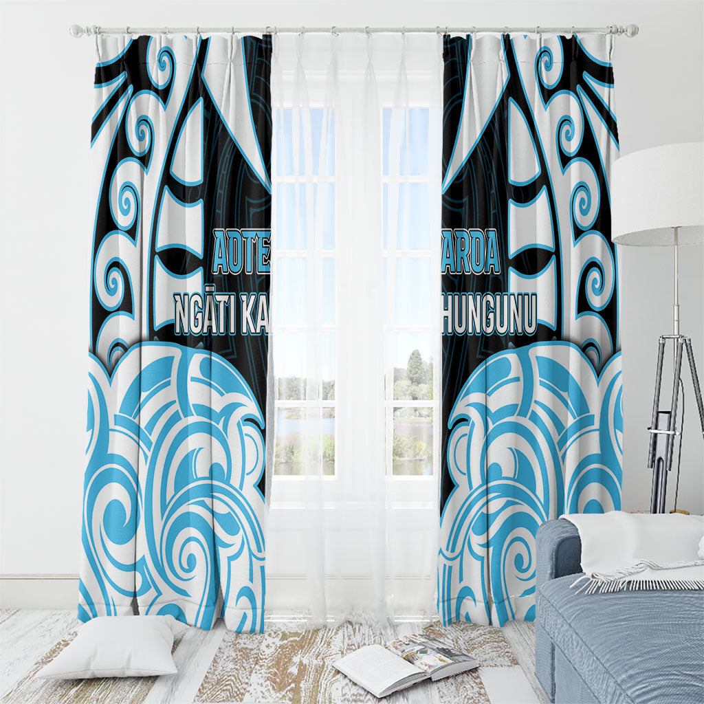Aotearoa Ngati Kahungunu Window Curtain New Zealand Traditional Maori Pattern