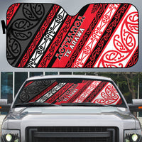 Aotearoa Te Arawa Auto Sun Shade New Zealand Maori Tribal Fern Pattern
