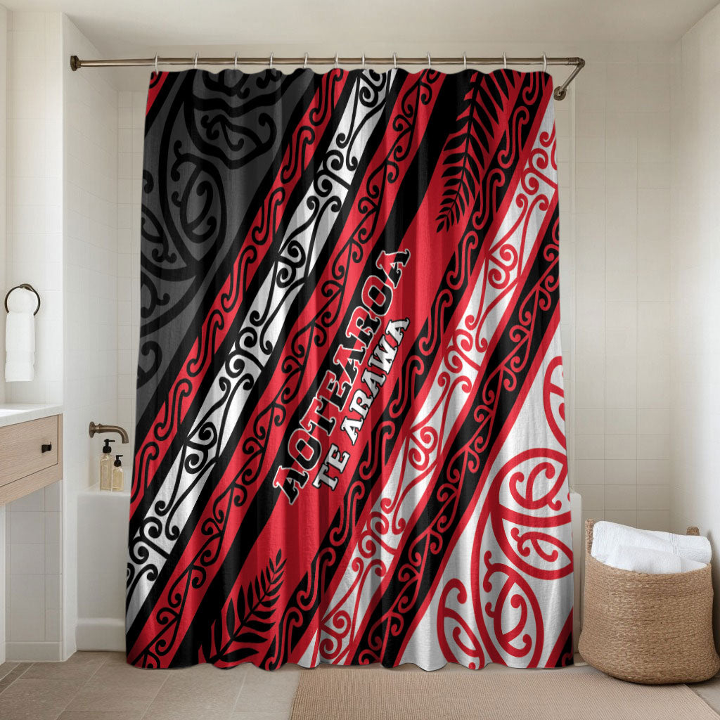 Aotearoa Te Arawa Bathroom Set New Zealand Maori Tribal Fern Pattern