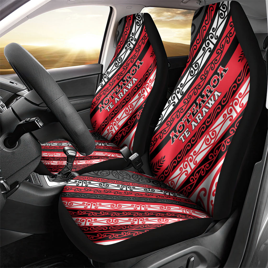 Aotearoa Te Arawa Car Seat Cover New Zealand Maori Tribal Fern Pattern