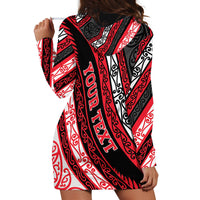 Personalised Aotearoa Te Arawa Hoodie Dress New Zealand Maori Tribal Fern Pattern