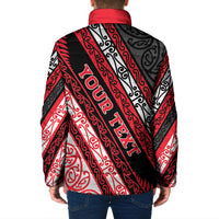 Personalised Aotearoa Te Arawa Padded Jacket New Zealand Maori Tribal Fern Pattern