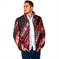 Personalised Aotearoa Te Arawa Padded Jacket New Zealand Maori Tribal Fern Pattern