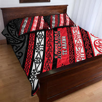 Aotearoa Te Arawa Quilt Bed Set New Zealand Maori Tribal Fern Pattern