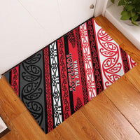 Aotearoa Te Arawa Rubber Doormat New Zealand Maori Tribal Fern Pattern